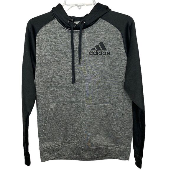 Adidas Men’s Pullover Hoodie Grey/Black Sweatshirt. Size Small. - Picture 1 of 8